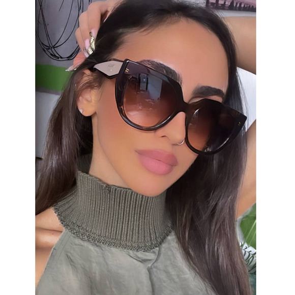 NEW Prada PR14WSF Sunglasses in Tortoise Powder - Picture 1 of 9